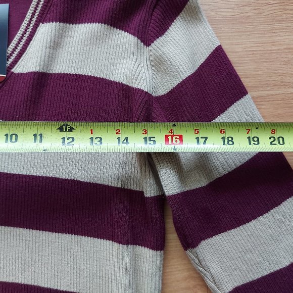 Denver Hayes Light Blue/Cream Striped Long Sleeved Top - Picture 8 of 8